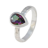 Violet Sophisticated multicolor Solitaire Ring
